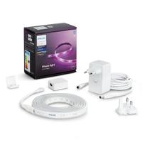 Banda LED RGBW inteligenta Philips Hue Lightstrip Plus, ZigBee Light Link, Bluetooth, 20W, IP20, lumina ambianta alba si color, temperatura reglabila 2000-6500K, 1600 lumeni, durata de viata 25.000 de ore, funcționează cu consola Hue Bridge