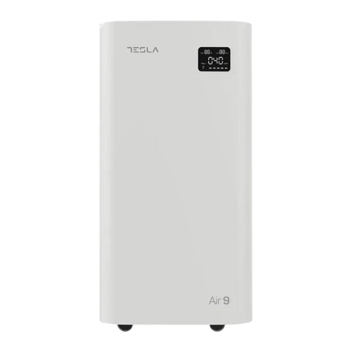 Purificator de aer Tesla Air 9, Filtru HEPA + carbon activ + Catalyst + VOC, 5 trepte viteza, Senzor miros, Alb