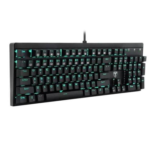Tastatura Gaming Mecanica T-Dagger Bora V2, Iluminare Ice Blue, USB (Negru)