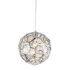 Lampa suspendata Platinet PPL06CH ORION, 40W, E27, 120 cm, 30x30 cm, argintiu