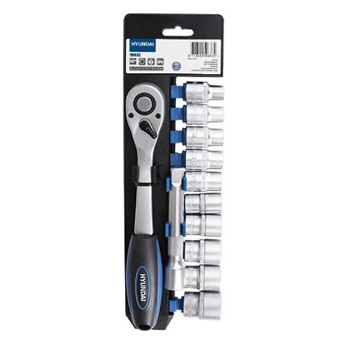 Set cheie clichet cu tubulare 3/8 Hyundai HY-59632, 12 buc Set cheie clichet cu tubulare 3/8 Hyundai HY-59632, 12 buc