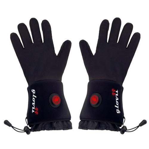 Manusi schi cu incalzire Glovii GLBXS, Cu baterie si incarcator, Negru, 2XS/XS