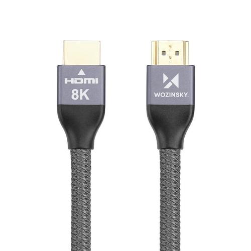Cablu HDMI Wozinsky, HDMI 2.1, 8K , 48 Gbps, 1m, Argintiu