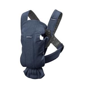 Marsupiu anatomic cu multiple pozitii de purtare Mini Navy Blue 3D Mesh, BabyBjorn