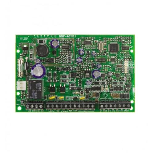 Modul de control acces: 4 fire conexiuni pentru 1 uşă: cititor de cartela, REX, contact de usa şi iesire de yala; compatibil cu cititoarele Wiegand 26-bit sau Paradox pe 4 fire: R910 / R915; acces cu cartela şi/sau cod, cu cititorul R915