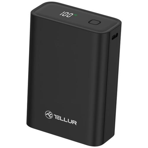 Baterie externa Tellur Compact Pro PD702 20000mAh QC3.0 22.5W + PD20W, LCD display, negru