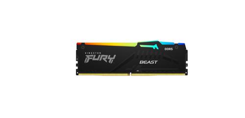 Memorie Kingston FURY Beast RGB, DDR5, 32GB, 5200MHz, CL36, 1.35V