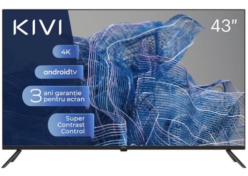 Televizor LED Kivi 109 cm (43inch) 43U740NB, Ultra HD 4K, Smart TV, Android TV, WiFi, CI