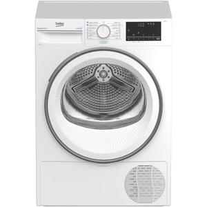 Uscator de rufe Beko B3T67230, Pompa de caldura, 7 kg, SteamCure, Hygienic Dry, OptiSense, Recycled Dry (Alb)