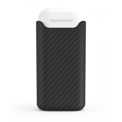 Suport Dock Incarcare Pitaka Air Pal Premium pentru Apple Airpods 1 / 2, Fibra Aramida, Wireless, 1200mA, (Negru)