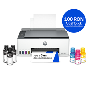 Multifunctional inkjet HP Smart Tank 580 AiO, A4, CISS, Wireless (Alb/Gri)