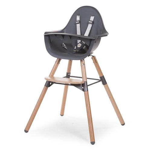 Scaun de masa Childhome Evolu 2, Reglabil pe inaltime, 6 luni - 6 ani (Maro/Antracit)