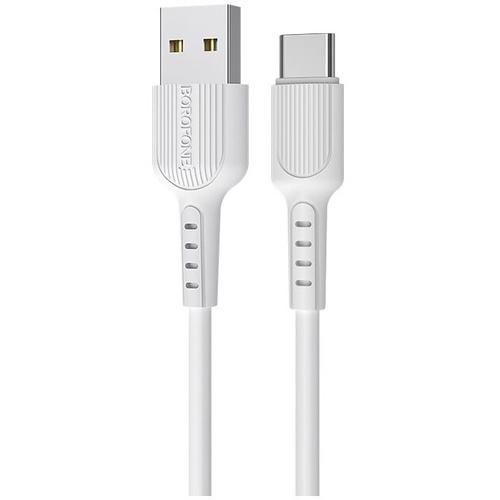 Cablu Date Type C Borofone BX16 Easy 2A, 1m (Alb)