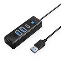 HUB USB Orico PWC2U-U3, 2x USB 3.0 Type-A, 1x USB Type-C (Negru)
