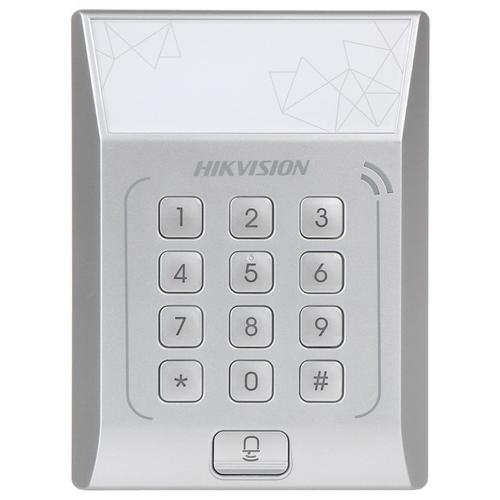 Cititor standalone cu tastatura si card de proximitate Hikvision DS-K1T801M