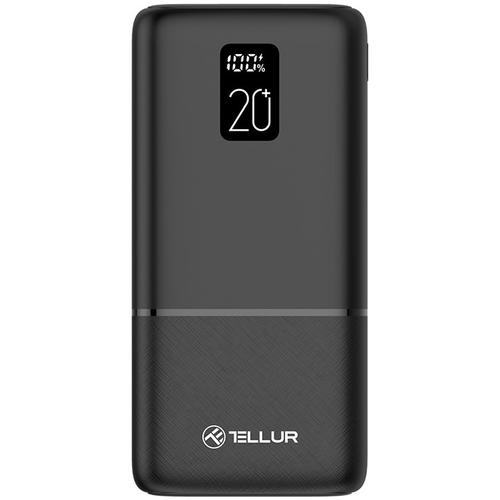 Baterie externa Tellur Boost Pro PD202, 20000mAh, 2xQC3.0 22.5W + PD 20W, LCD display (Negru)