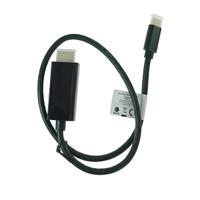 Cablu Lanberg CA-CMHD-10CU-0005-BK, USB-C, HDMI, 0.5m, 4K/60Hz (Negru)