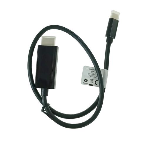 Cablu Lanberg CA-CMHD-10CU-0005-BK, USB-C, HDMI, 0.5m, 4K/60Hz (Negru)