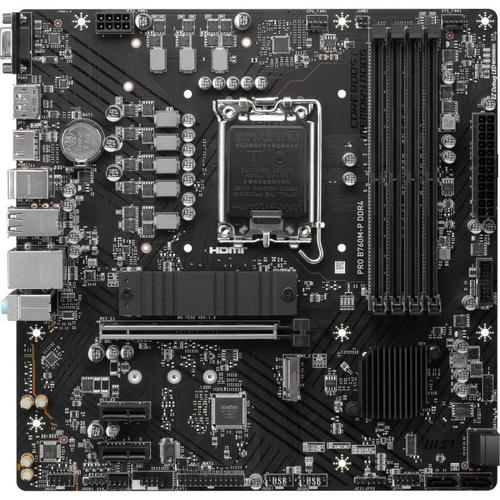 Placa de baza MSI PRO B760M-P DDR4,  Intel B760, LGA 1700, mATX