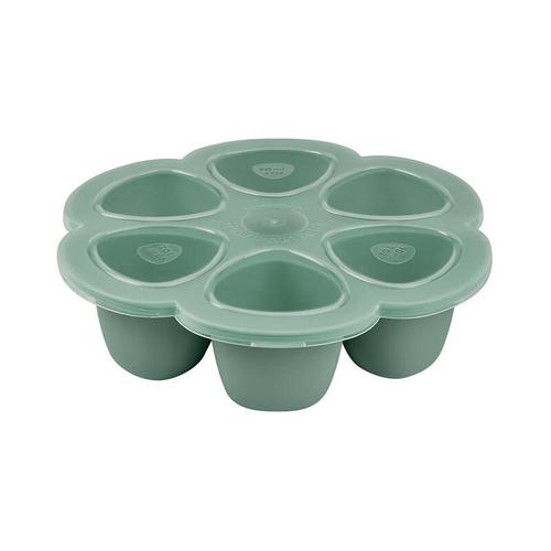 Recipient ermetic silicon multiportii 6x90 ml Beaba Sage Green