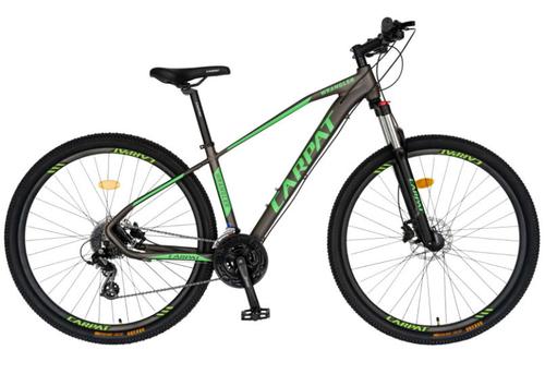Bicicleta MTB-HT Carpat C2959AH, 24 Viteze, Cadru Aluminiu, Roti 29inch, Frane Hidraulice, Schimbator Shimano Altus RD-M310-L (Negru/Verde) - 0 | YEO