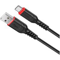 Cablu de Date HOCO X59 Victory, USB la USB Type-C, 1m, 2.4A, Negru