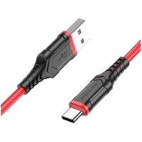 Cablu de Date Borofone BX67, USB la USB Type-C, 1m, 3A, Rosu