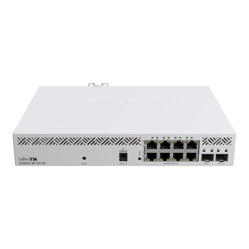 Switch Mikrotik, Cloud Smart CSS610-8P-2S+IN, 8x Porturi Gigabit RJ45 POE AT/AF, 2x Porturi SFP+, SwOS Switch Mikrotik, Cloud Smart CSS610-8P-2S+IN, 8x Porturi Gigabit RJ45 POE AT/AF, 2x Porturi SFP+, SwOS