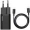 Incarcator Retea Baseus Super Si Quick Charger + Cablu Type-c la Type-c, 25 W, 1m (Negru)