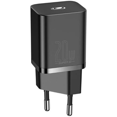 Incarcator Retea Baseus CCSUP-B01, USB-C, 20W, 3A (Negru)