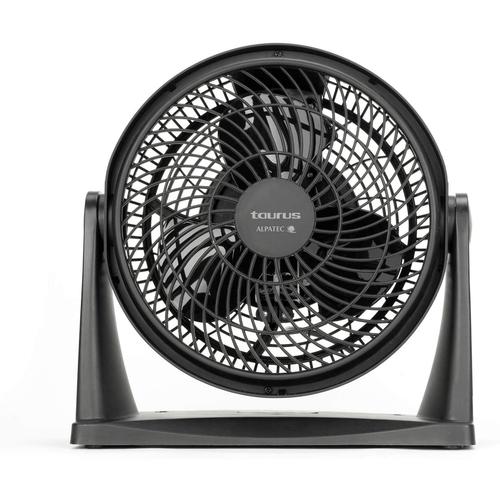 Ventilator de masa/perete Taurus ICE BRISE MINI, 30W, 25 cm diametru, 2 viteze, 3 lame, inclinabil 90°, suspendat pe perete, 28x13x28cm.Negru
