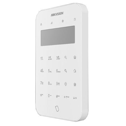 Tastatura HikVision AX PRO Wireless tehnologie Tri-X de interior LCD DS-PK1-LT-WE