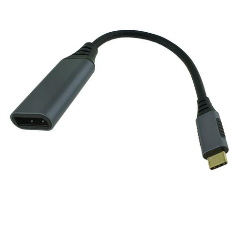 Adaptor video Gembird A-USB3C-DPF-01, Displayport la USB-C, 0.15m (Negru)