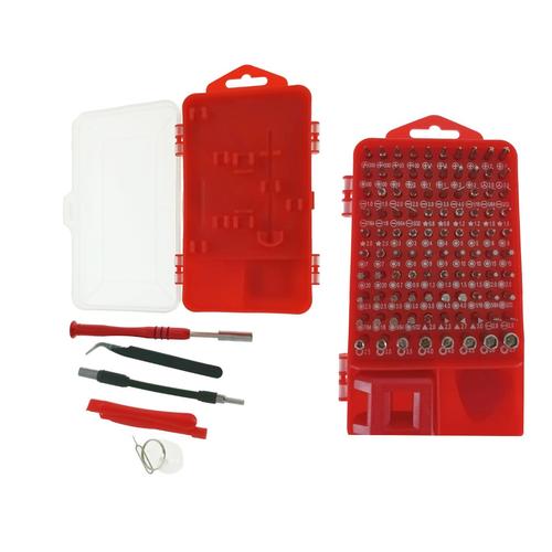 Set biti si instrumente de precizie, 108 bucati, Cablexpert TK-SD-07 09452, surubelnita, extensie, penseta, ventuza, magnetizator, cutie depozitare