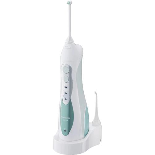 Irigator bucal Panasonic EW1313G845, Acumulator, 4 tipuri de ingrijire dentala cu jet de apa, 2 duze (Ortodontic si Normal) (Alb)