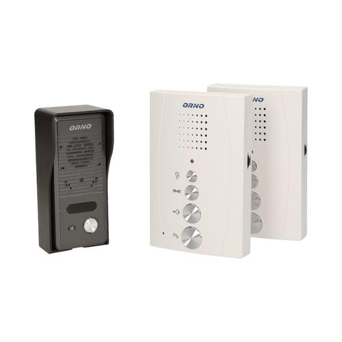 Interfon ORNO ELUVIO INTERCOM OR-DOM-RE-920/W, control automat al portilor, functie intercom (Gri/Alb)