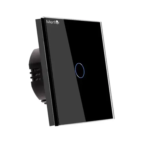 Intrerupator touch simplu Smart wireless Mentor ES041 WiFi 600W 10A cu NUL