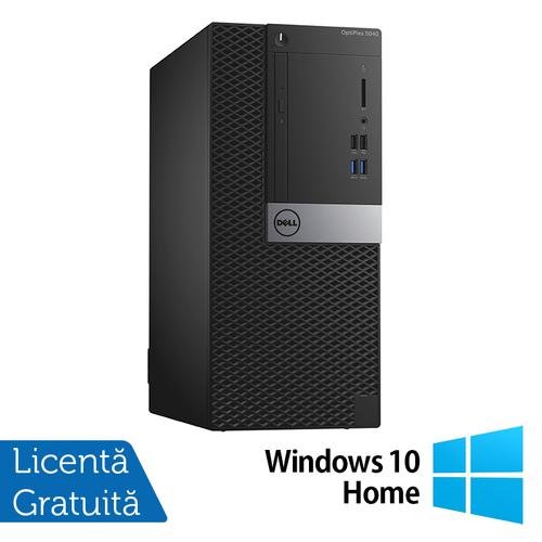 Calculator Sistem PC Refurbished DELL OptiPlex 5040 Tower, Intel Core i7-6700 3.40GHz, 8GB DDR3, 240GB SSD + Windows 10 Home