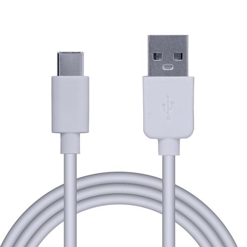 Cablu alimentare si date Spacer SPDC-TYPEC-PVC-W-1.8, pentru smartphone, USB 3.0 tata la Type-C tata, PVC, 2.1A, 1.8m, Alb