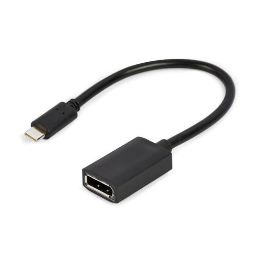 Adaptor Gembird A-CM-DPF-02, USB Type-C la DisplayPort, 4K, 0.15m (Negru)