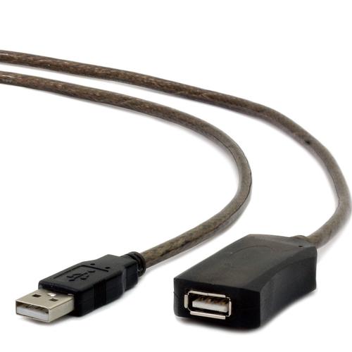 Cablu prelungitor activ USB 2.0 Cablexpert UAE-01-10M, lungime 10 m,  conectori USB A tata la USB A mama