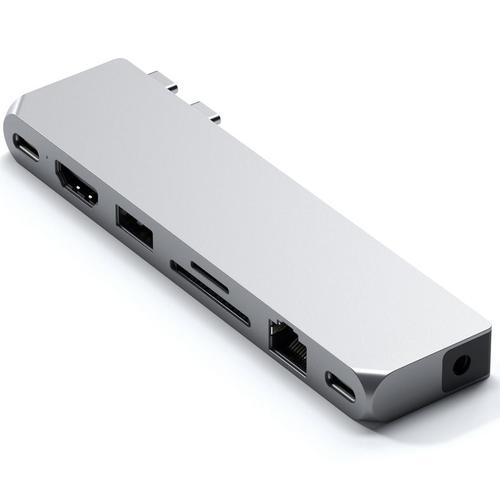 Docking Station Satechi Pro Hub MaxM1, 1xUSB4, 1x HDMI 4K 60Hz, 1xUSB-A3.0, 1x micro/SD, 1xEthernet,1xUSB-C, 1xAudio, Argintiu
