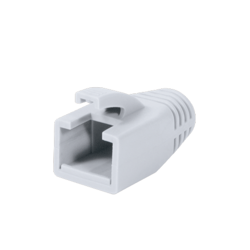 Set mansoane de protectie mufe RJ-45 Logilink MP0035W, pentru cablu UTP, FTP, SFTP, Cat6, plastic, 50 bucati, Alb