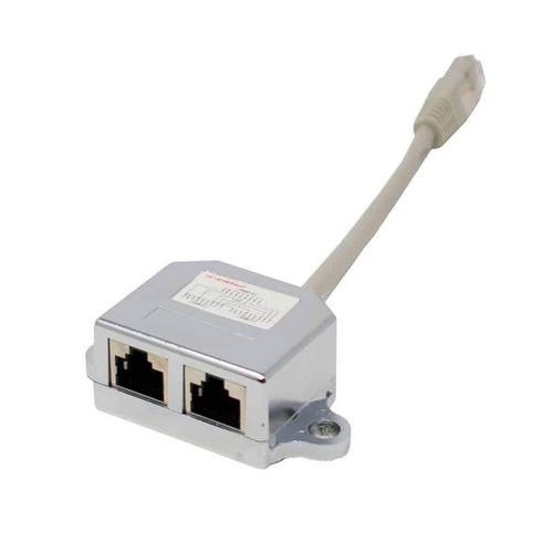 Dispozitiv de distribuire semnal, Gembird , LAN FTP 2x RJ45 , Alb