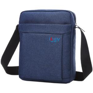Geanta crossbody Iggy, 1 bretea, 1 compartiment principal,1 compartiment frontal, 21x26x5.6cm, polyester, Albastru