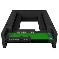 Rack intern Icy Box pentru HDD/ SSD 2.5 inch convertibil la 3.5 inch, SATA III, Negru