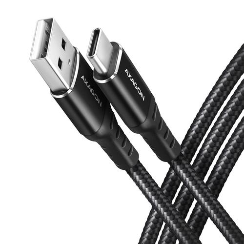 Cablu de date Axagon HQ, USB -A / USB-C, 3A, 150cm, Negru