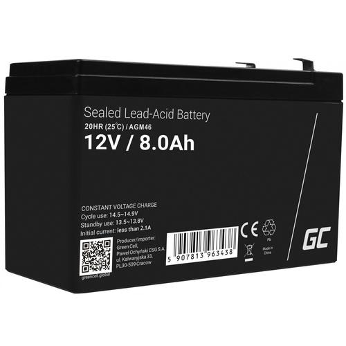 Acumulator stationar UPS 12V 8Ah F2 AGM Green Cell AGM46