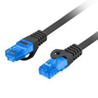 Cablu ecranat S / FTP, Lanberg 42468, cat.6A, mufat 2xRJ45, lungime 1m, AWG 26, 500 MHz, de legatura retea, ethernet, Negru