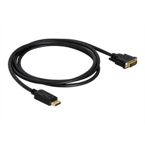 Cablu  Lanberg CA-DPDV-10CU-0030-BK, Displayport(tata) V1.2 - DVI/D(tata )(24+1), 3m